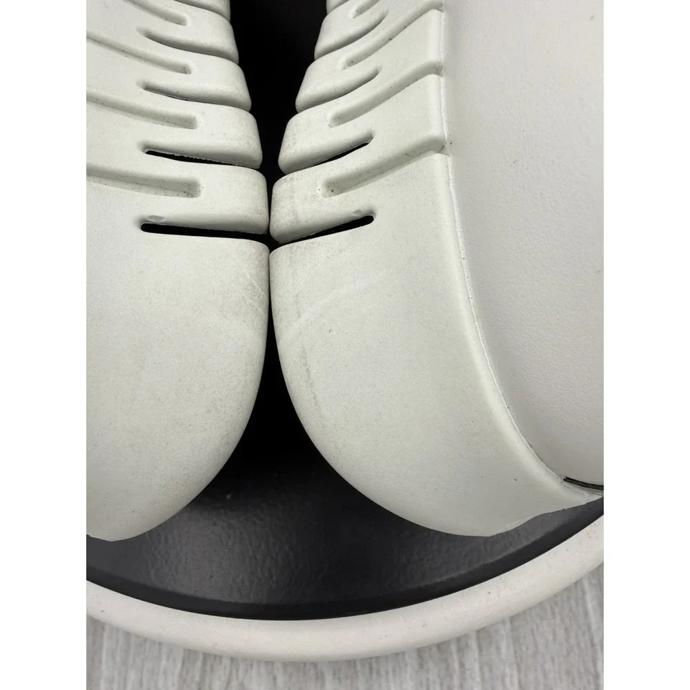 ECCO Gruuv‎ US Mens 8.5 EU 42 White Gray Leather Athletic Running Sneakers Shoes
